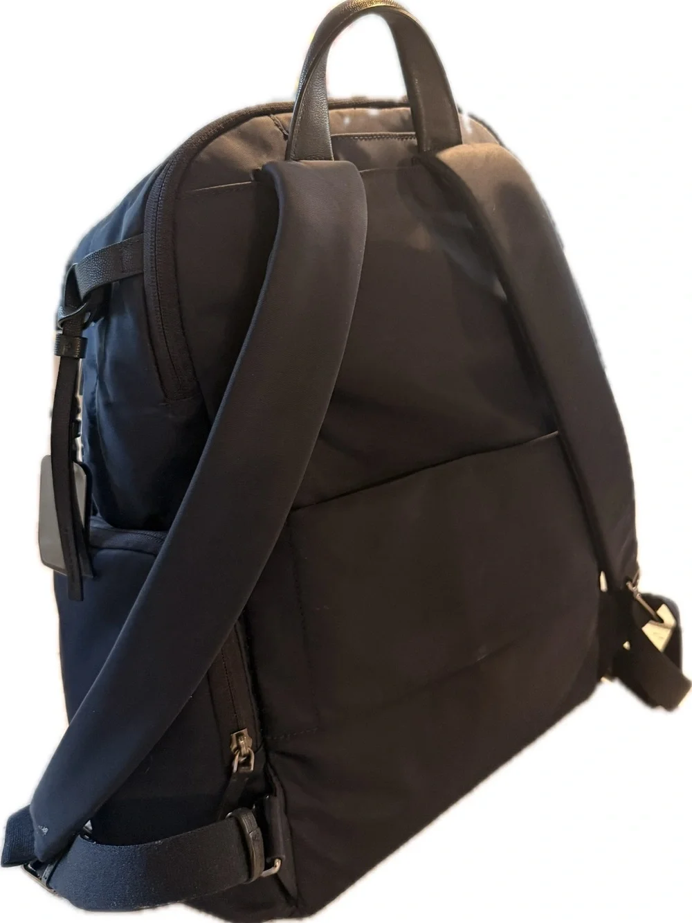 Tumi Black Men's Backpack with Front Zip Pocket